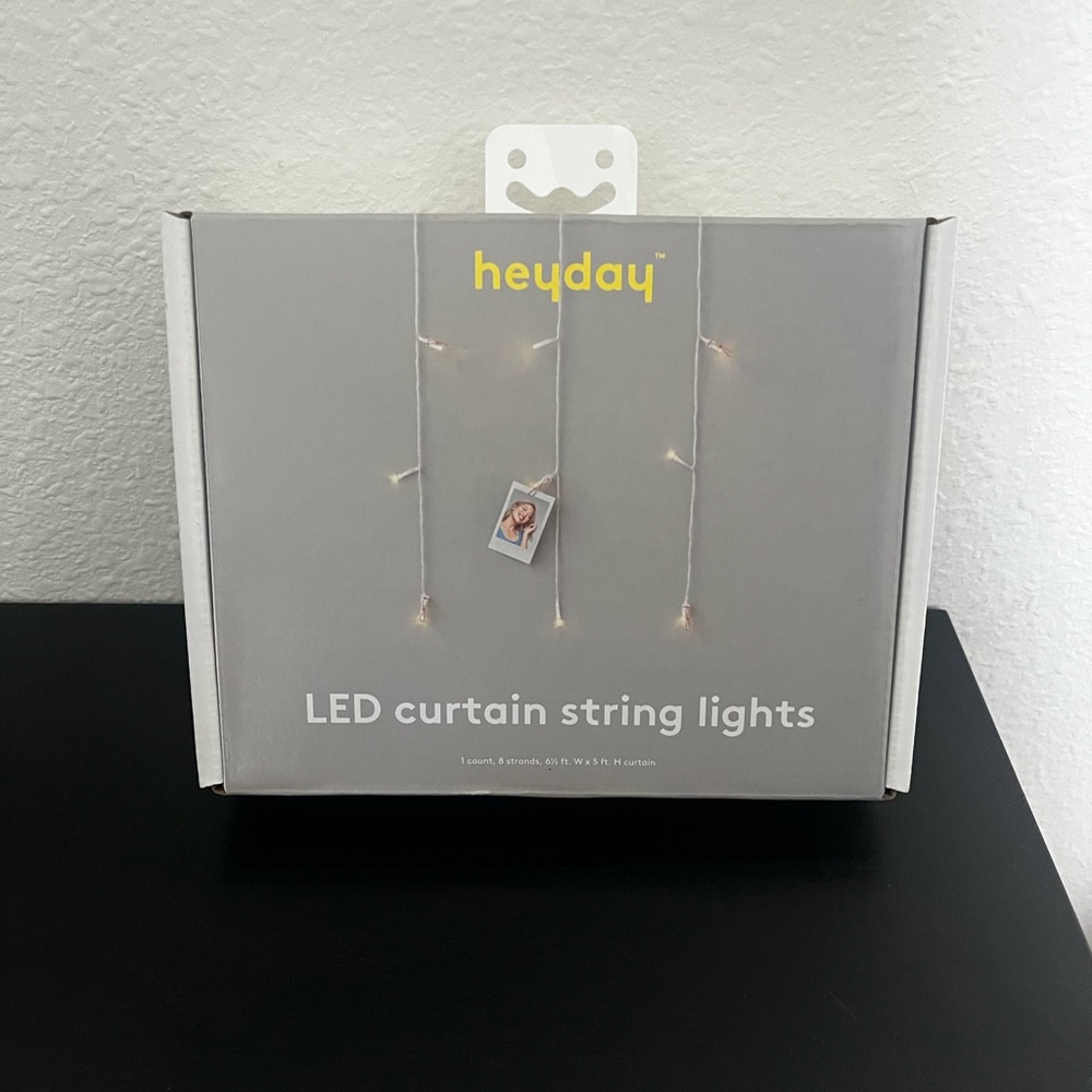 Heyday LED Curtain String Lights Indoor Decorative Fairy Lights Warm White